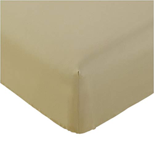 Book Cover Mellanni King Fitted Sheet - Deep Pocket Cooling Sheets up to 16 inch - All Around Elastic - Hotel Luxury 1800 Bedding - Wrinkle, Fade, Stain Resistant - 1 Single King Fitted Sheet Only (King, Gold)