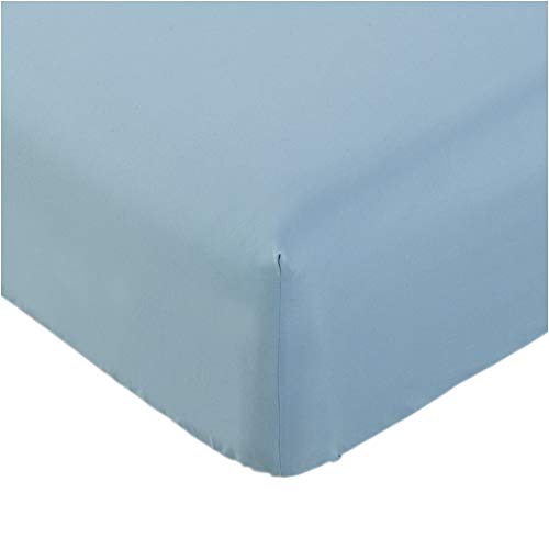 Book Cover Mellanni Fitted Sheet King Blue-Hydrangea - Brushed Microfiber 1800 Bedding - Wrinkle, Fade, Stain Resistant - Deep Pocket - 1 Single Fitted Sheet Only (King, Blue Hydrangea)