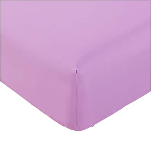 Book Cover Mellanni Fitted Sheet King Pink - Brushed Microfiber 1800 Bedding - Wrinkle, Fade, Stain Resistant - Deep Pocket - 1 Single Fitted Sheet Only (King, Pink)