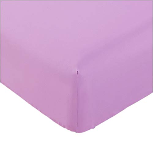 Mellanni Fitted Sheet King Pink - Brushed Microfiber 1800 Bedding - Wrinkle, Fade, Stain Resistant - Deep Pocket - 1 Single Fitted Sheet Only (King, Pink)