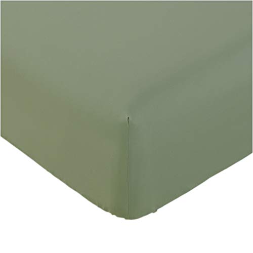 Mellanni Fitted Sheet Cal-King Olive-Green - Brushed Microfiber 1800 Bedding - Wrinkle, Fade, Stain Resistant - Deep Pocket - 1 Single Fitted Sheet Only (Cal King, Olive Green)