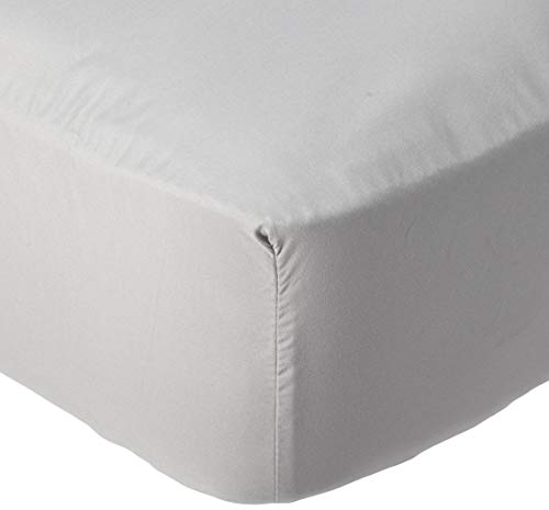 Book Cover Mellanni Full Fitted Sheet - Deep Pocket Cooling Sheets up to 16 inch - Hotel Luxury 1800 Bedding - Wrinkle, Fade, Stain Resistant - 1 Single Full Size Fitted Sheet Only (Full, Light Gray)