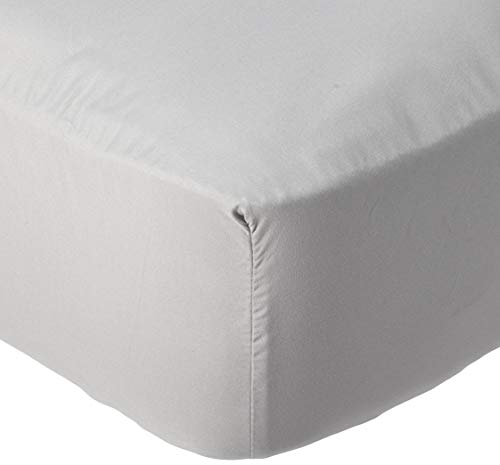 Mellanni Full Fitted Sheet - Deep Pocket Cooling Sheets up to 16 inch - Hotel Luxury 1800 Bedding - Wrinkle, Fade, Stain Resistant - 1 Single Full Size Fitted Sheet Only (Full, Light Gray)