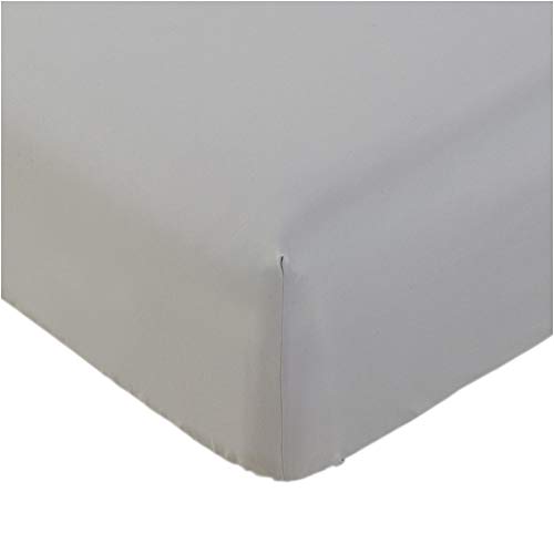 Mellanni Fitted Sheet Cal-King Light-Gray - Brushed Microfiber 1800 Bedding - Wrinkle, Fade, Stain Resistant - Hypoallergenic - 1 Fitted Sheet Only (Cal King, Light Gray)