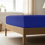 Mellanni King Fitted Sheet - Iconic Collection Bedding Sheets with up to 16 inch Deep Pocket - Soft & Cooling - Fade & Stain Resistant - 1 PC (King, Royal Blue)