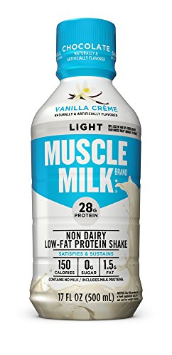 Muscle Milk Muscle Milk Light Protein Shake, Vanilla Creme, 12 Count