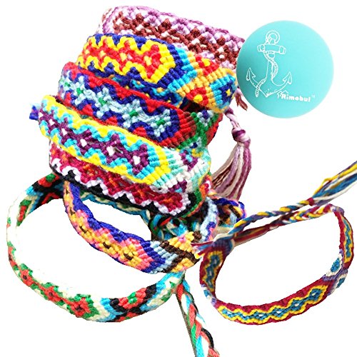 Rimobul Nepal Woven Friendship Bracelets - 8 Pack