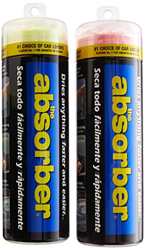 CleanTools 10063 Absorber Synthetic Drying Towel, 27-Inch x 17-Inch, 2-Pack,Assorted