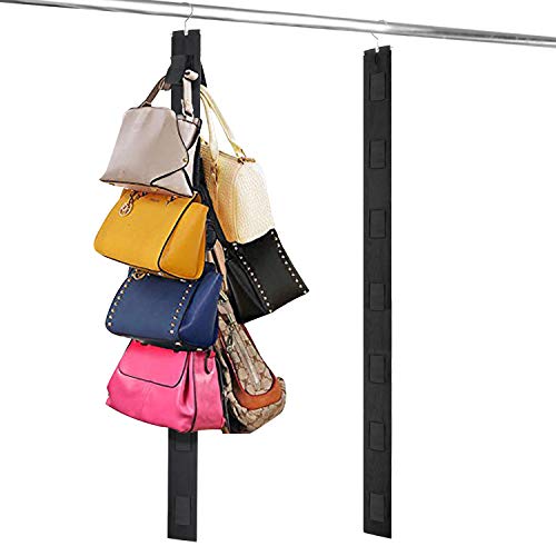 Relavel Hanging Purse Organizer Handbag Rack For Closet Storage Holder for Purses Handbags with Hook