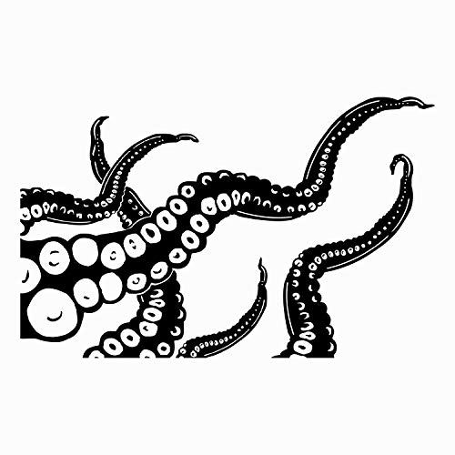 Octopus Wall Decal Tentacles Vinyl Sticker Decals Kraken Octopus Fish Deep Sea Scuba Ocean Animals Bathroom Home Decor Nautical Bedroom x23