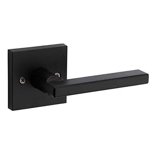Kwikset 91570-029 Halifax Slim Square Half-Dummy Lever in Iron Black