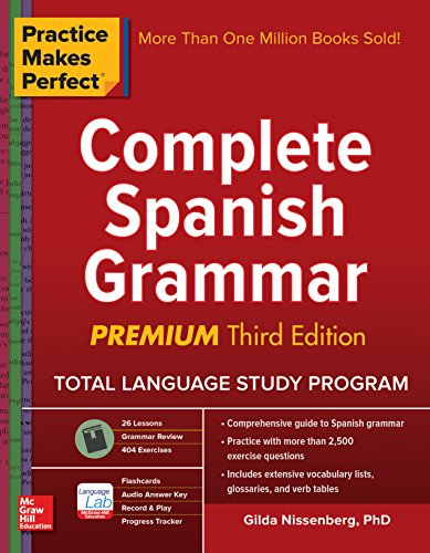 Book Cover Practice Makes Perfect Complete Spanish Grammar, Premium Third Edition