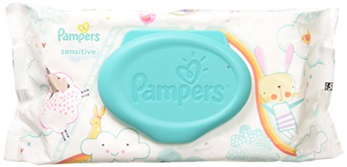 Book Cover Pampers Sensitive Wipes Travel Pack 56 Count (Pack of 3)