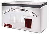 Grace Communion Cups - Box of 1000 - Plastic Disposable Fits Standard Holy Communion Trays by Grace
