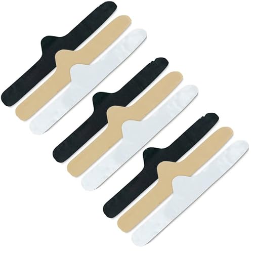 More of Me to Love 100% Cotton Bra Liner 9Pack (3 x Black, 3 x Beige, 3 x White) - XXLarge