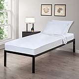 Gilbins Cot Size 30" x 75"x8 Sheet Set 4 Piece Fitted Flat 2 Pillowcases, Made of Cotton, Perfect for Camp Bunk Beds/RVs/Guest Beds White