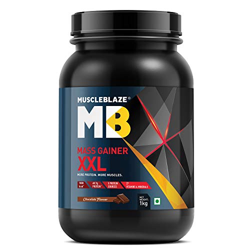 MuscleBlaze Mass Gainer XXL - 1 kg (Chocolate)