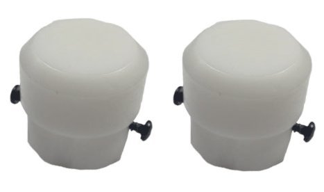 Razor Crazy Cart Plastic Tips - with Screws (Set of 2) for Crazy Cart Stabilizing Post, Genuine Razor OEM Part by Precision Auto Products