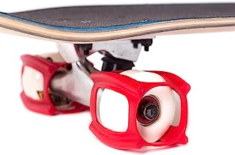 SkaterTrainer 2.0, The Rubber Skateboarding Accessory for Perfecting Your Ollie and Kickflip - Learn, Practice and Land Tricks in No Time! (Red)