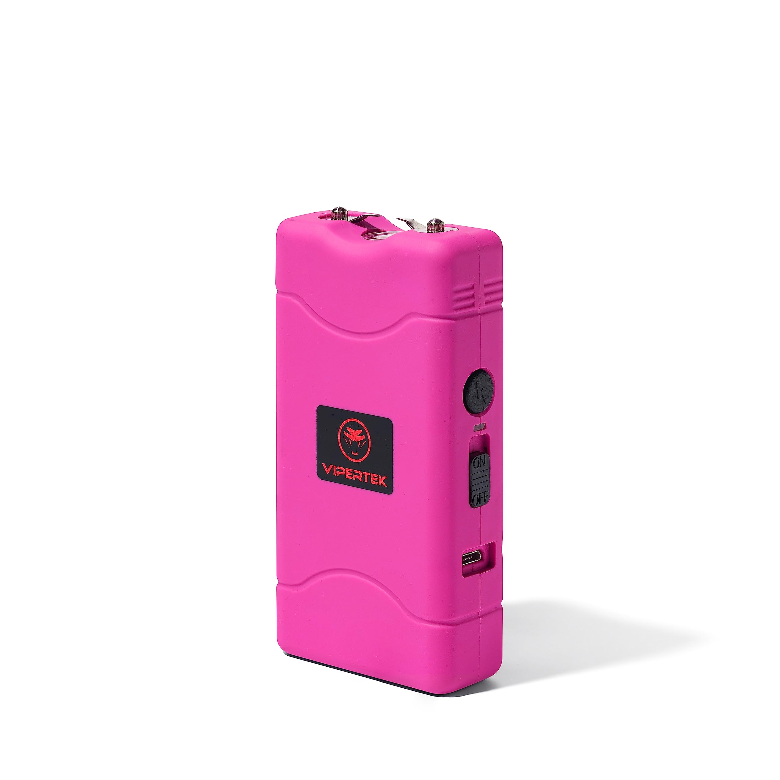 VIPERTEK VTS-880 - 36 Billion Mini Stun Gun - Rechargeable with LED Flashlight, Pink