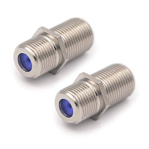 RG6 Coax Cable Connector,VCE (2-Pack) F-Type Cable Extension Adapter Connects Two Coaxial Video Cables