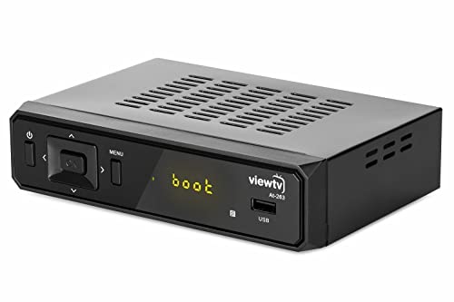 ViewTV ATSC Digital Converter Box for TV, HDMI Cable Recording PVR Function Output USB LED Timer Display AT-263