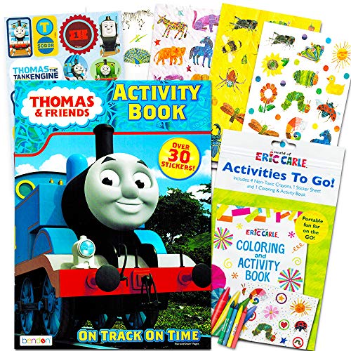 Book Cover Thomas the Train Coloring and Activity Book Set with over 90 Stickers (2 Books, 4 Sticker Sheets)