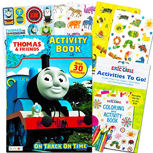 Thomas the Train Coloring and Activity Book Set with over 90 Stickers (2 Books, 4 Sticker Sheets)