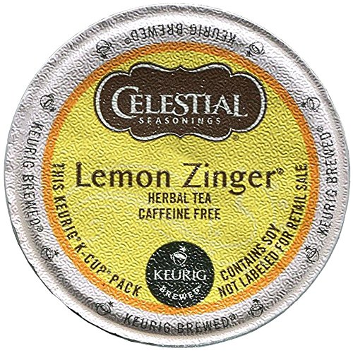 Book Cover Celestial Seasonings Keurig Lemon Zinger Tea K-Cups 24 Ct