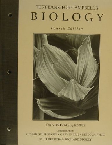Testbank For Campbell's Biology (1998-01-02)