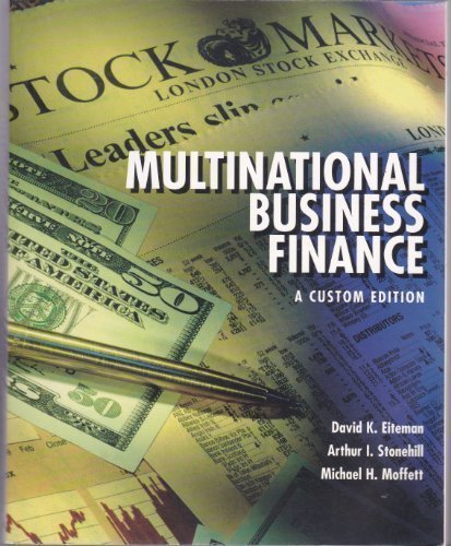 Multinational Business Finance by David K. Eiteman (2004-05-03)
