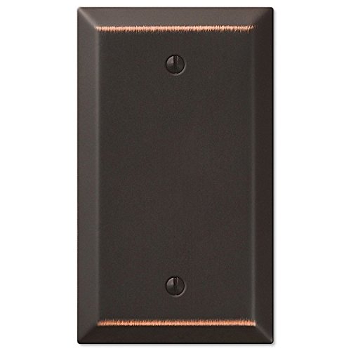 Liphontcta Traditional Design Wall Switch Plates Blank Single Outlet Cover, Oil Rubbed Bronze