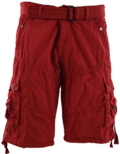 Mens Premium Cargo Shorts with Belt (8 Pockets 32-44 Size)