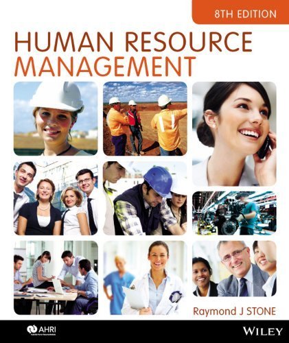 Human Resource Management by Raymond J. Stone (2013-07-18)