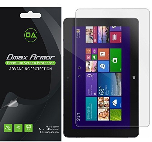 Dmax Armor [3-Pack] for Dell Venue 11 Pro Screen Protector, High Definition Clear Shield