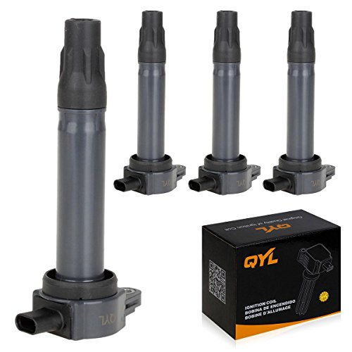 QYL Pack of 4Pcs Ignition Coils Replacement for Dodge Avenger Caliber Journey/Jeep Compass Patriot #UF557 5C1644 4606824AB CUF557
