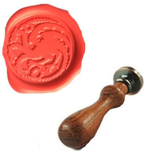 Vintage Cool Dragon Custom Picture Logo Wedding Invitation Wax Seal Sealing Stamp Rosewood Handle (1x Stamp Only)
