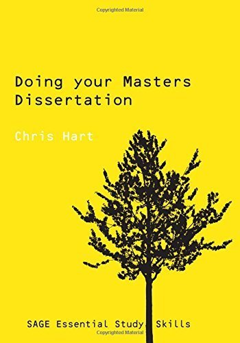 Doing Your Masters Dissertation (SAGE Study Skills Series) by Chris Hart (2005-01-13)