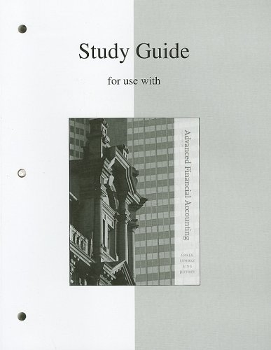 Study Guide to accompany Advanced Financial Accounting by Richard Baker (2008-11-13)