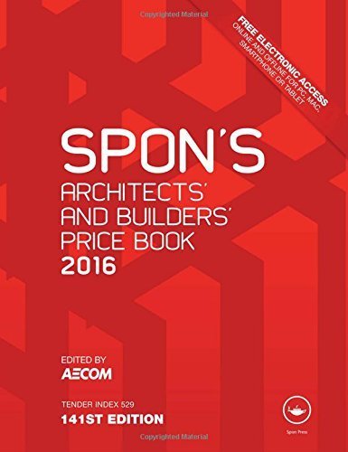 Spon's Architect's and Builders' Price Book 2016 by (2015-09-15)