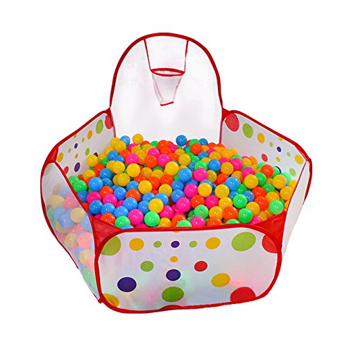 Kuuqa Ball Pit Play Tent with Basketball Hoop for Kids Toddlers Outdoor Indoor Play 4 Ft/120CM (Balls Not Included)
