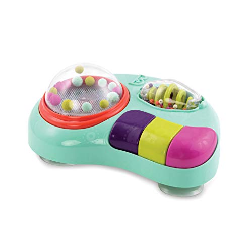 B. Toys â€“ Whirley Pop â€“ Lights & Music Station Baby Toy with Suction Cups â€“ 100% Non-Toxic and BPA-Free