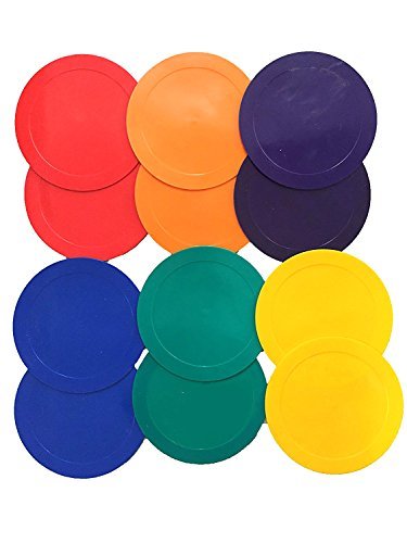 Coast Athletic Rainbow Poly Spot Markers - 12 Pack