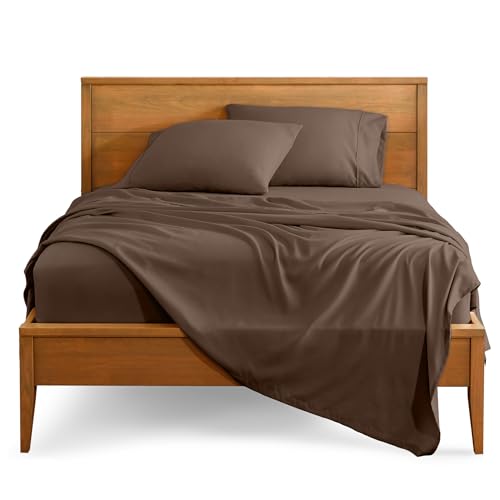 Bare Home King Sheet Set - 1800 Ultra-Soft Microfiber Bed Sheets - Double Brushed Breathable Bedding - Hypoallergenic â€“ Wrinkle Resistant - Deep Pocket (King, Cocoa)