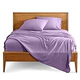 Bare Home Queen Sheet Set - 1800 Ultra-Soft Microfiber Queen Bed Sheets - Double Brushed - Queen Sheets Set - Deep Pocket - Bedding Sheets & Pillowcases (Queen, Lavender)