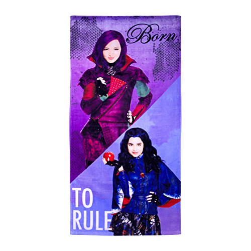 Disney Descendants Split/Rule 100% Cotton 28" X 58" Plush Beach/Bath Towel