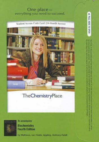 Premium Website for Biochemistry (4th Edition) (ChemistryPlace (Access Codes)) by Christopher K. Mathews (2012-04-02)