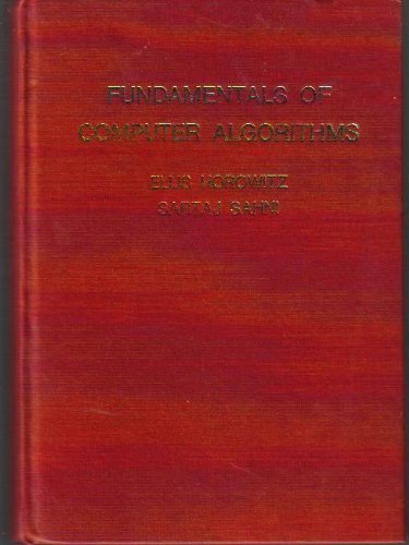 Fundamentals of Computer Algorithms by Ellis & Sartaj Sahni Horowitz (1984-05-03)