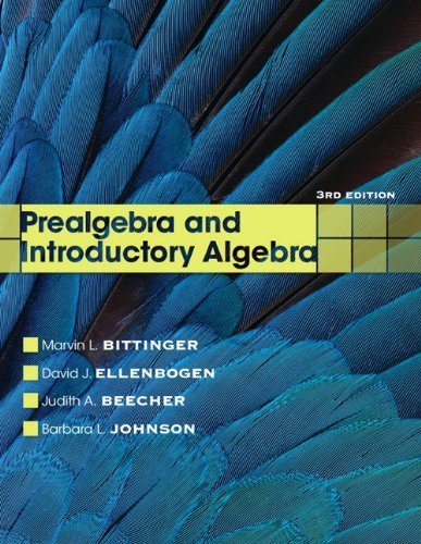Prealgebra and Introductory Algebra (3rd Edition) by Marvin L. Bittinger (2011-01-22)