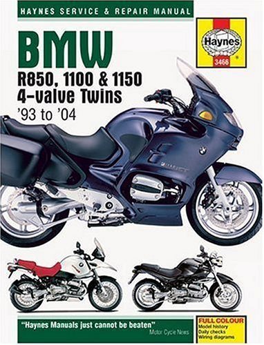 BMW: R850, 1100 & 1150 4-Valve Twins '93 to '04 (Haynes Service & Repair Manual) by John Haynes (1998-07-25)